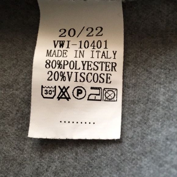 New Boohoo Grey Wool Look Wrap Coat - Picture 5 of 5